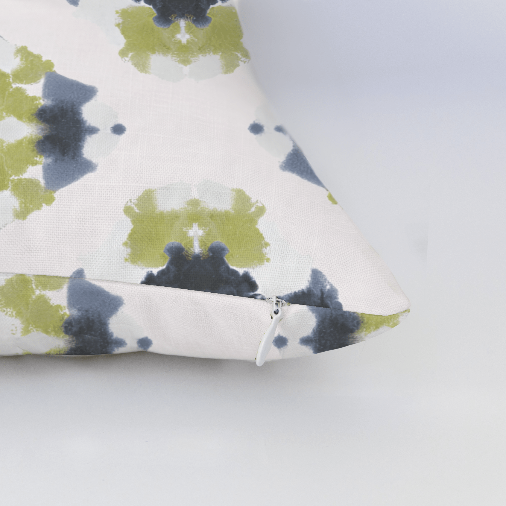 Indigo Clover Throw Pillow - Lemon Park