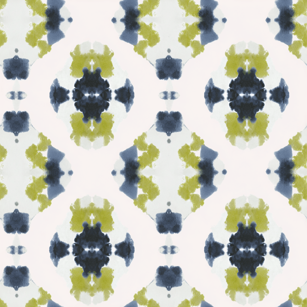 Indigo Clover Wallpaper - Lemon Park