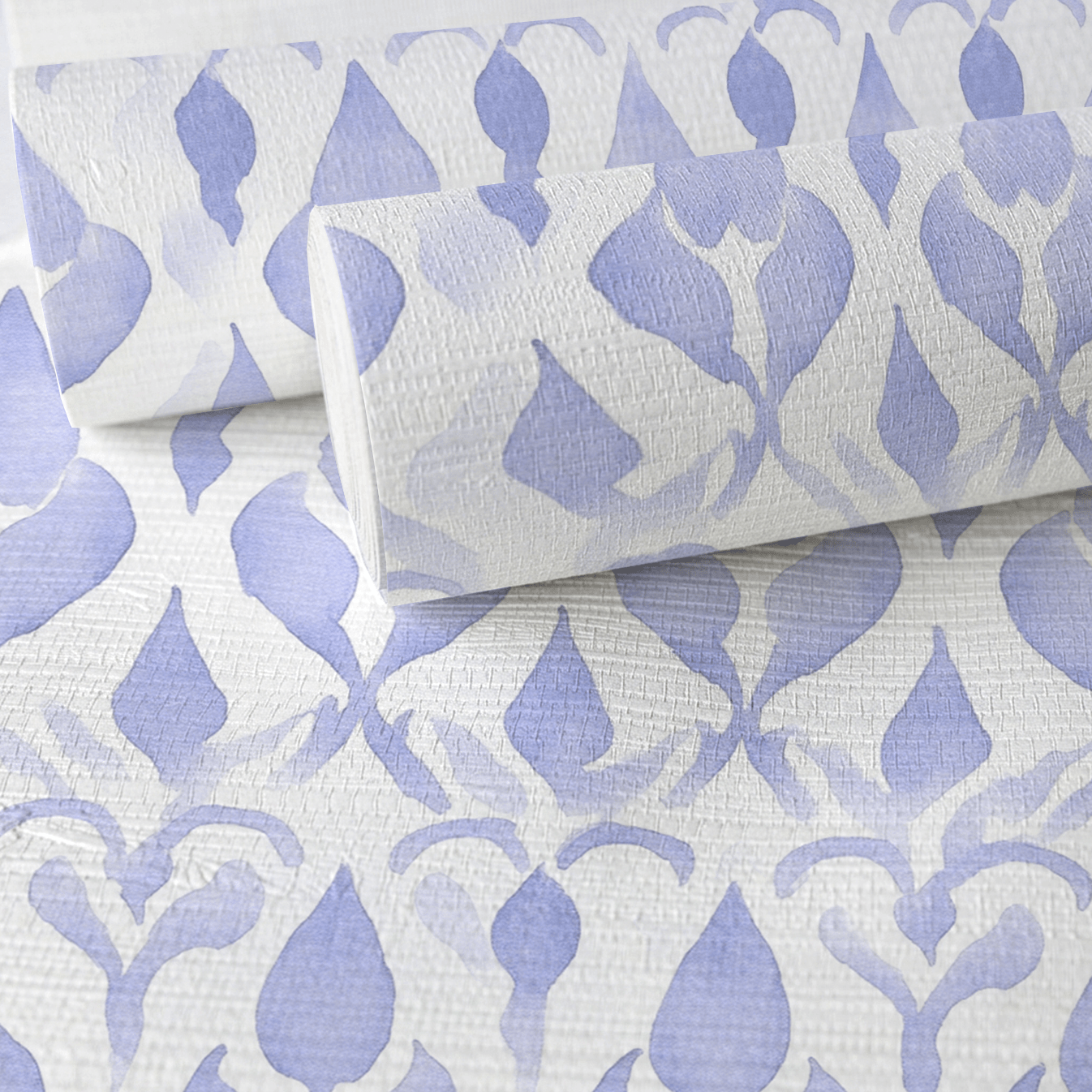 Indigo Faux Grasscloth Wallpaper - Lemon Park