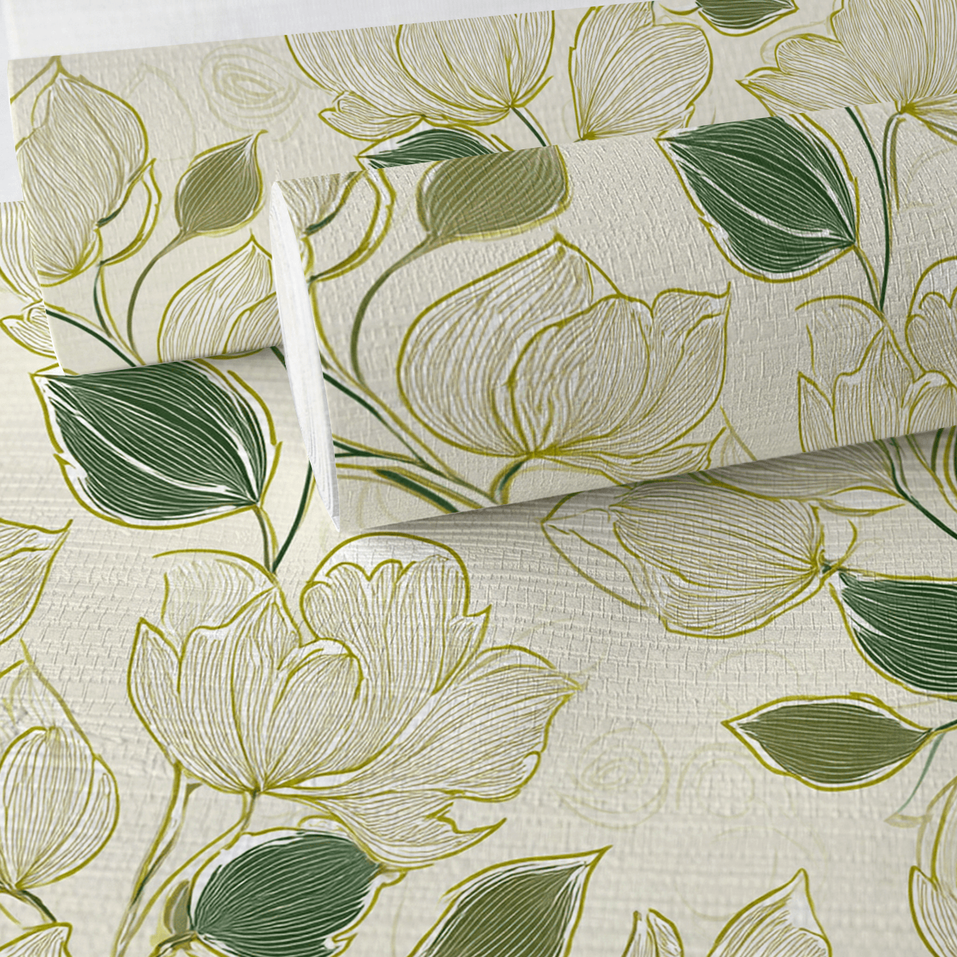Ireland Faux Grasscloth Wallpaper - Lemon Park