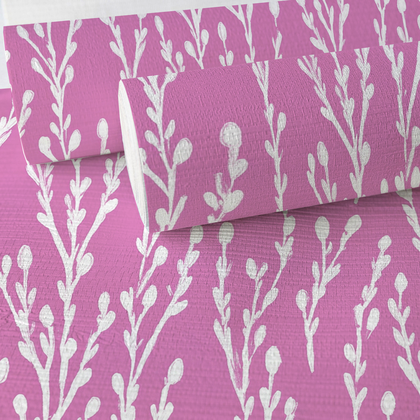Iris Faux Grasscloth Wallpaper