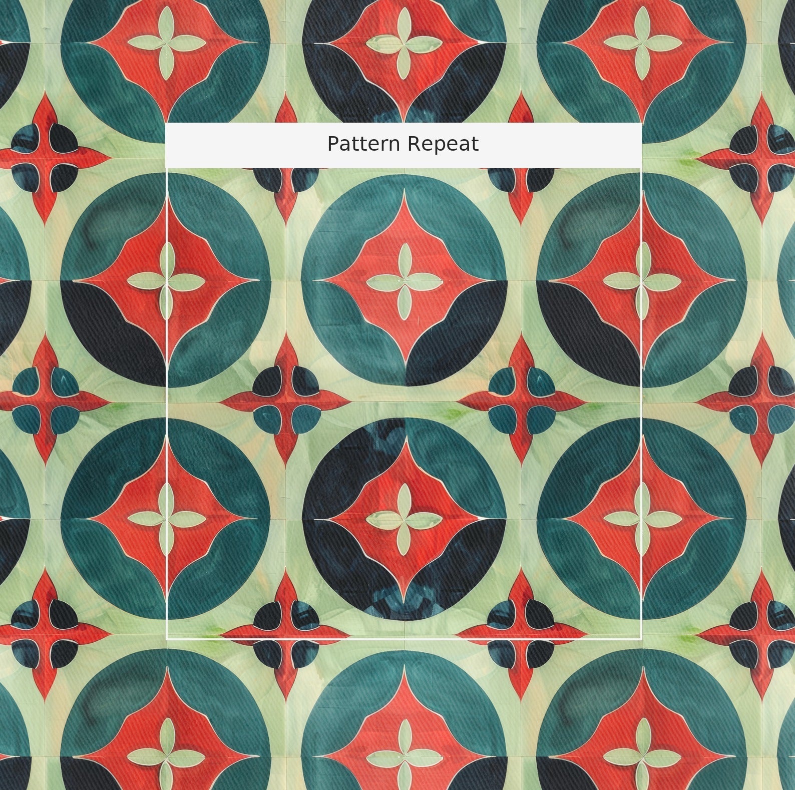 Isabella Fleur-de-Lis Watercolor - Fabric - Lemon Park