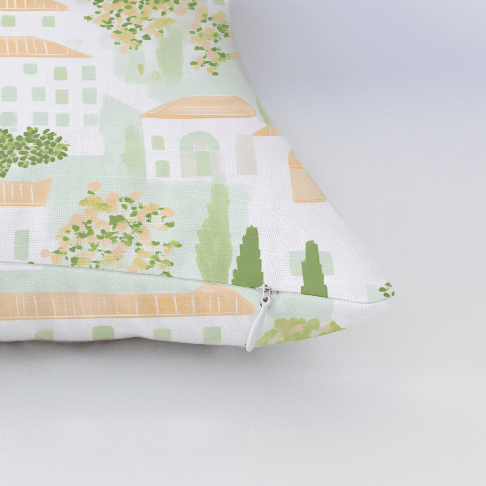 Italian Village Throw Pillow - Lemon Park