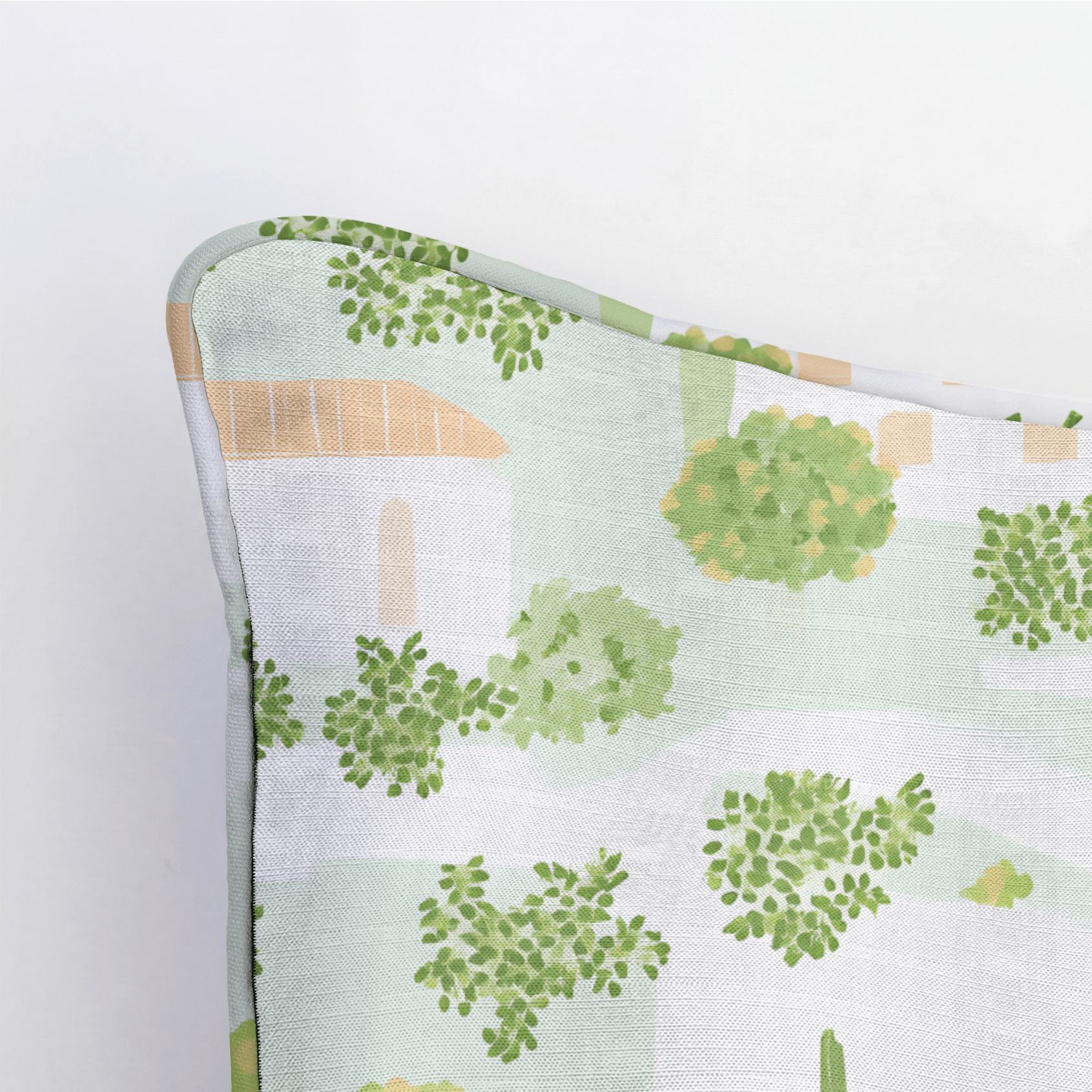 Italian Village Throw Pillow - Lemon Park