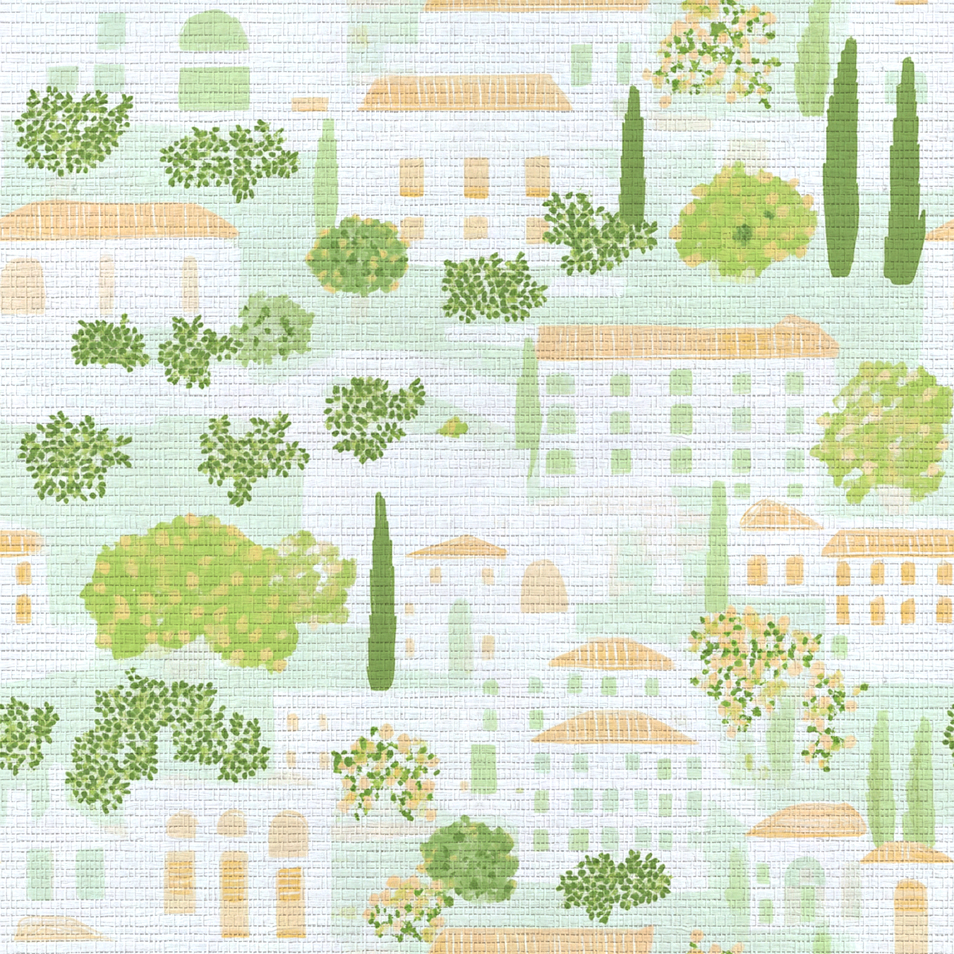 Italian Village Faux Grasscloth Wallpaper