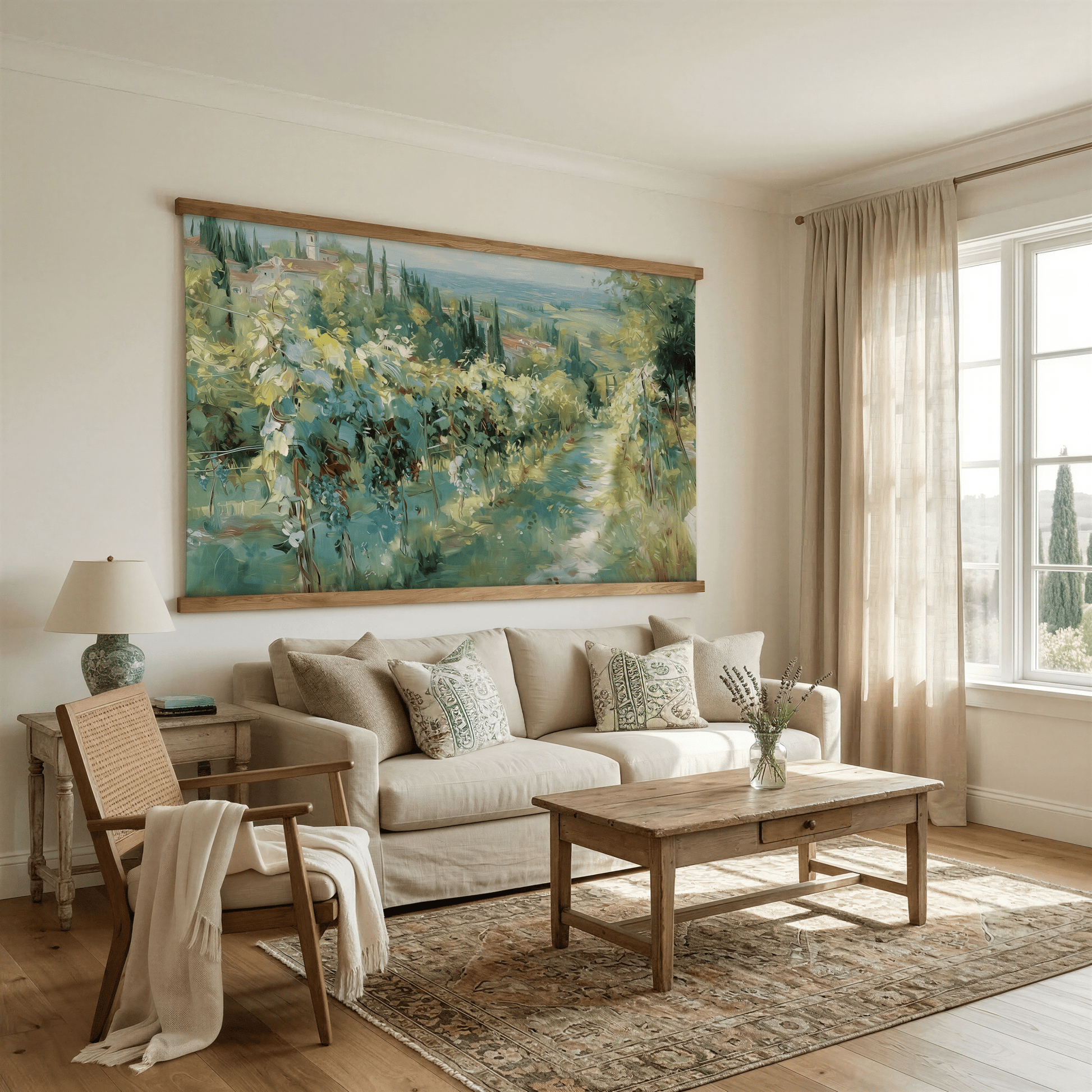 Italian Vineyard - Tapestry - Lemon Park