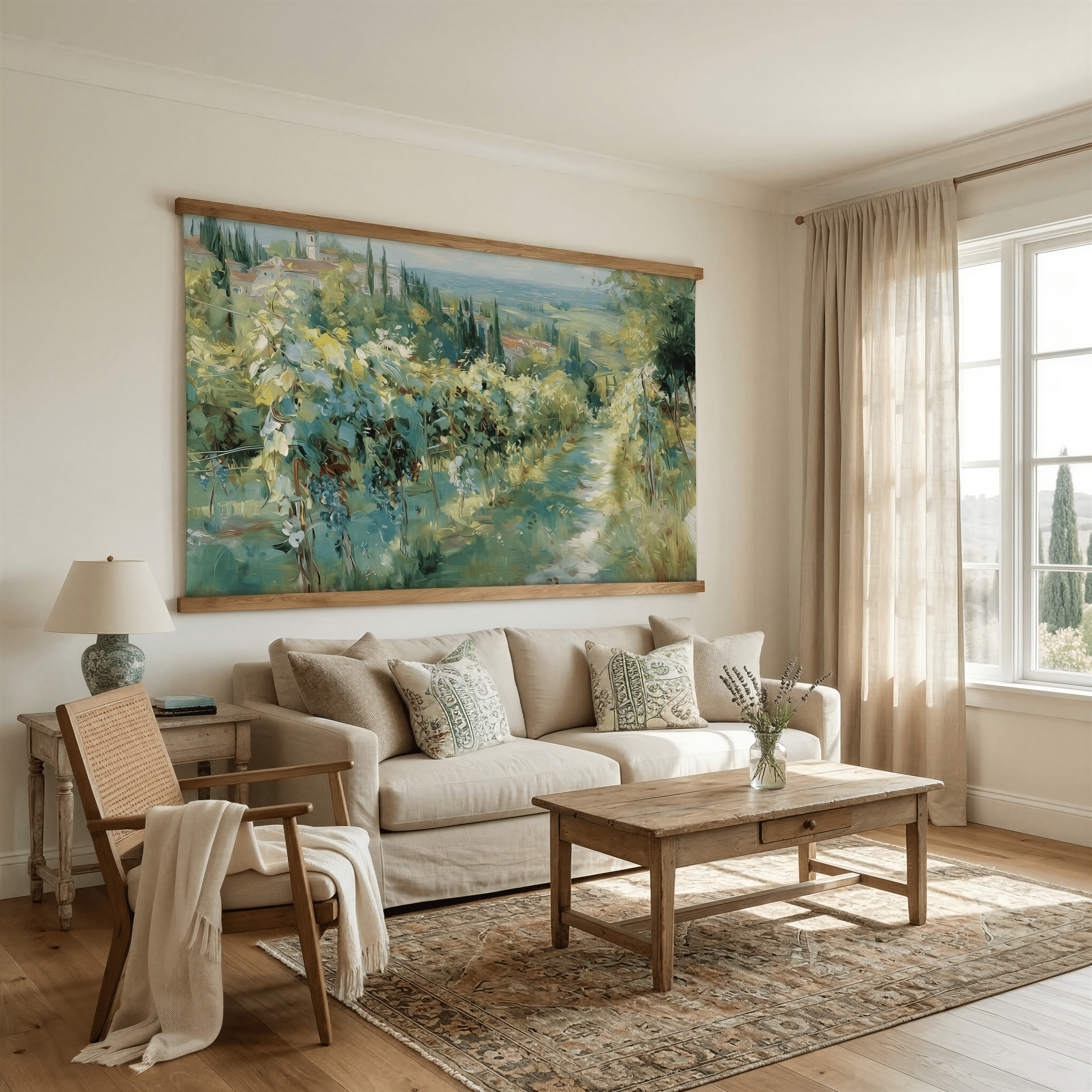 Italian Vineyard - Tapestry - Lemon Park