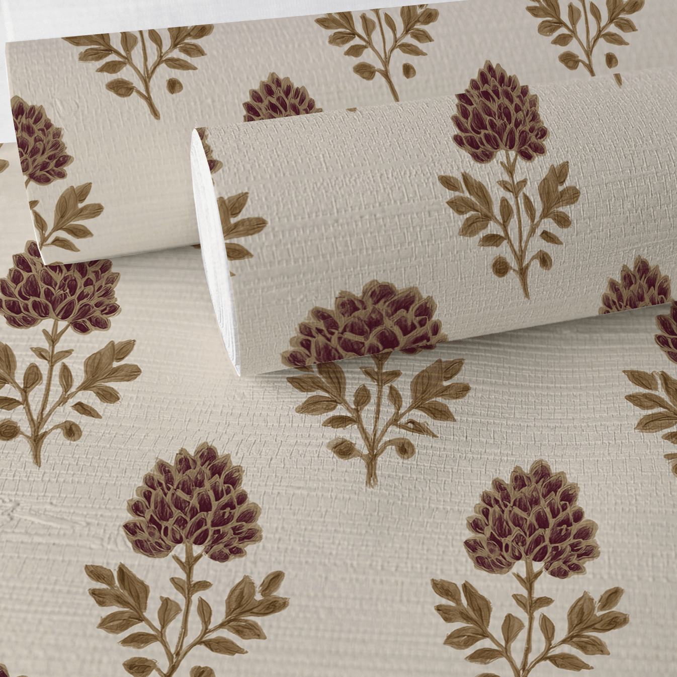 Ivy Blooms Faux Grasscloth Wallpaper - Lemon Park