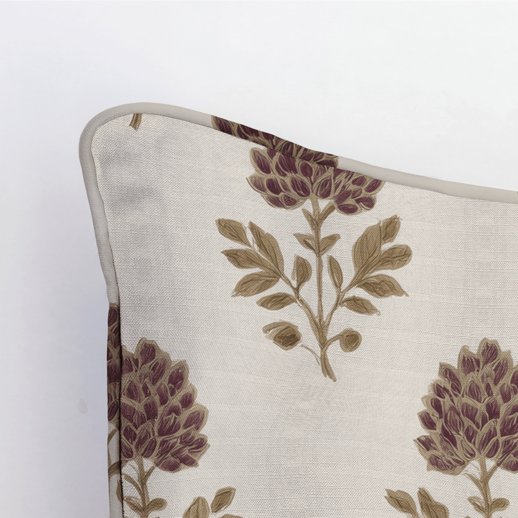 Ivy Blooms Throw Pillow - Lemon Park