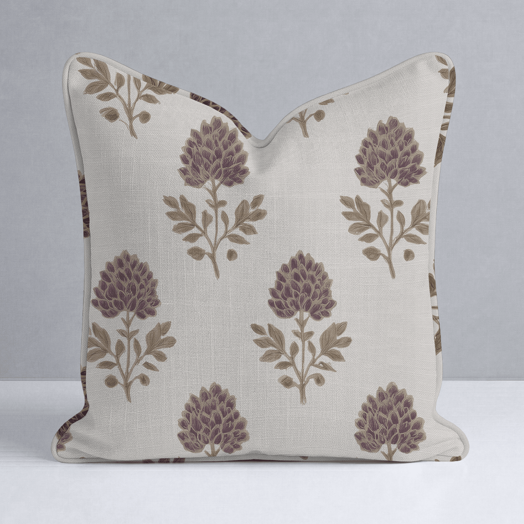 Ivy Blooms Throw Pillow - Lemon Park