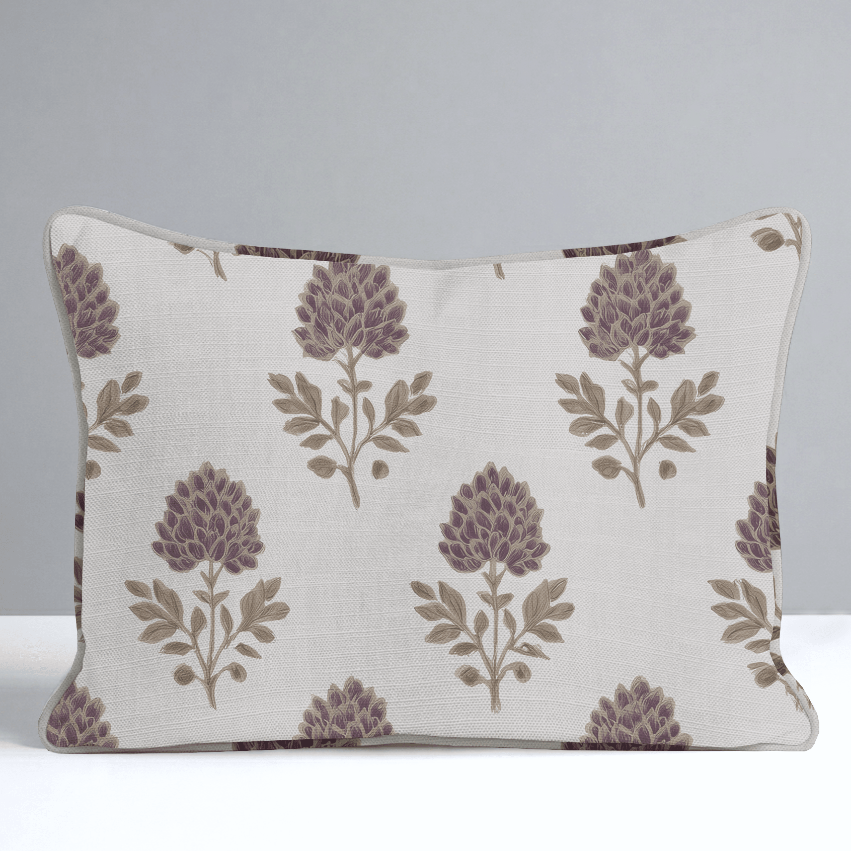 Ivy Blooms Throw Pillow - Lemon Park