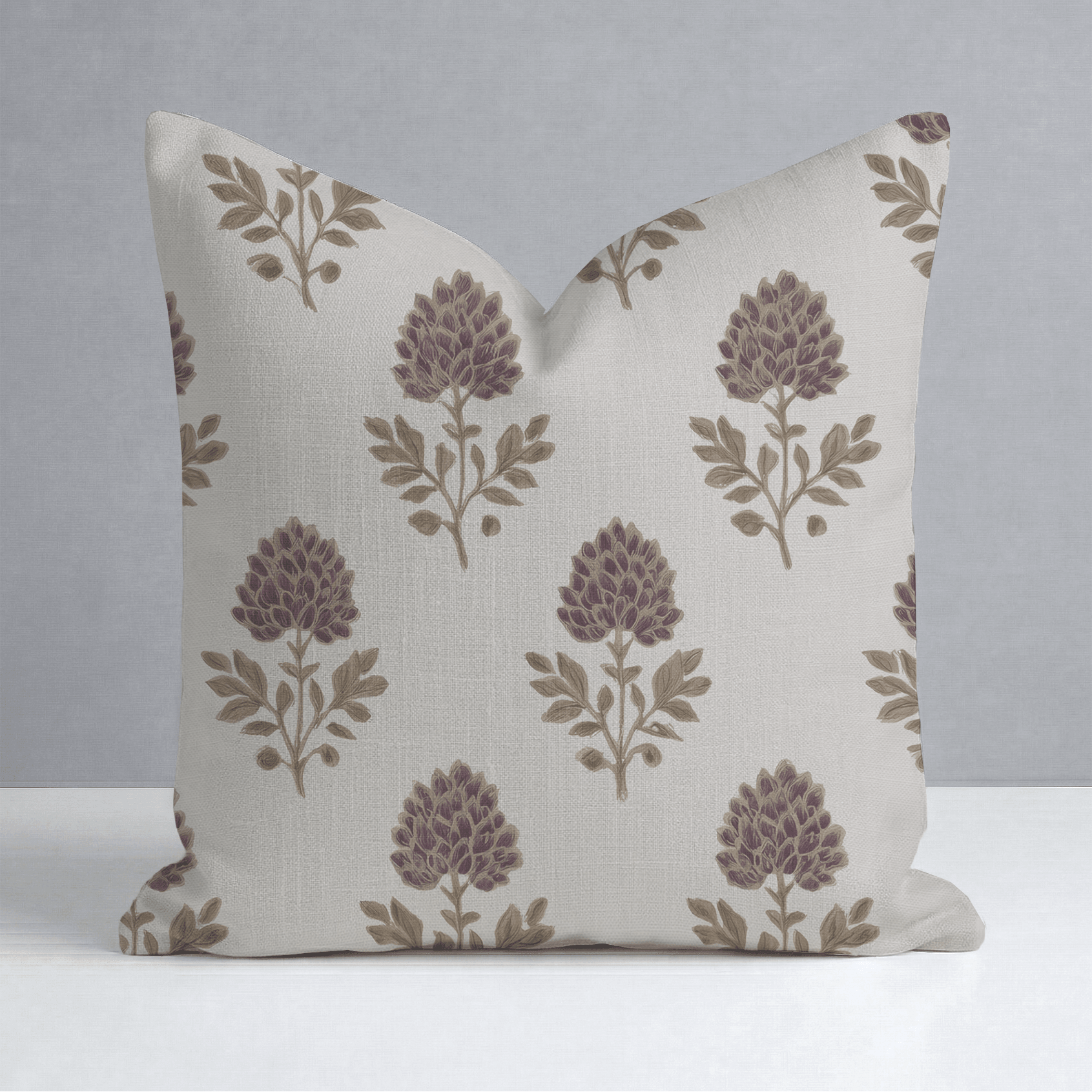 Ivy Blooms Throw Pillow - Lemon Park