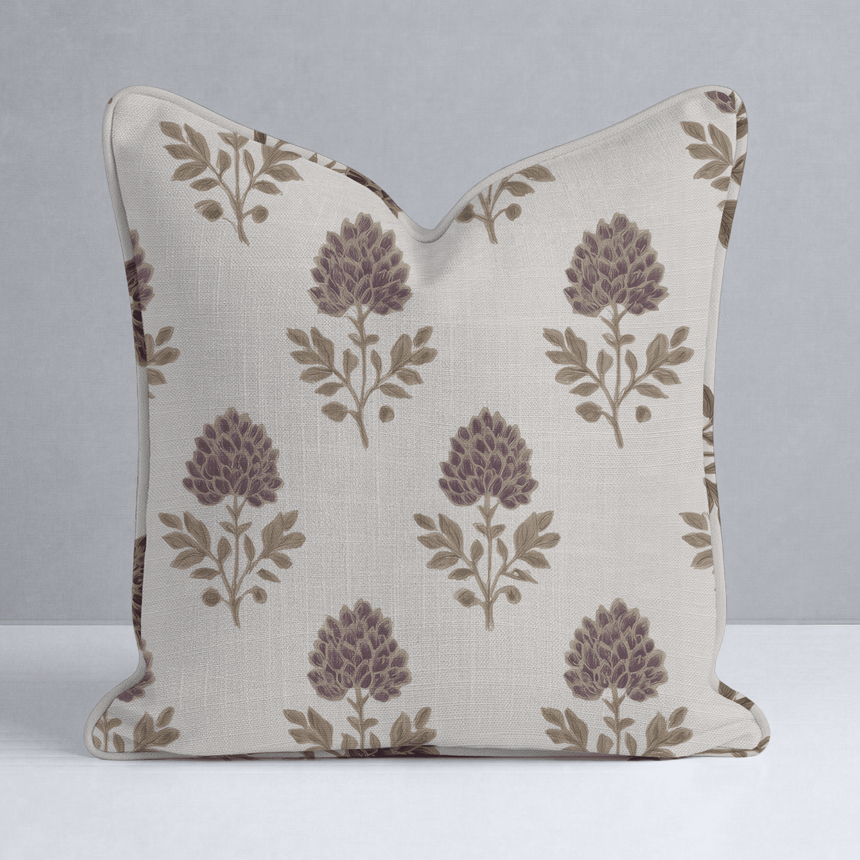 Ivy Blooms Throw Pillow - Lemon Park