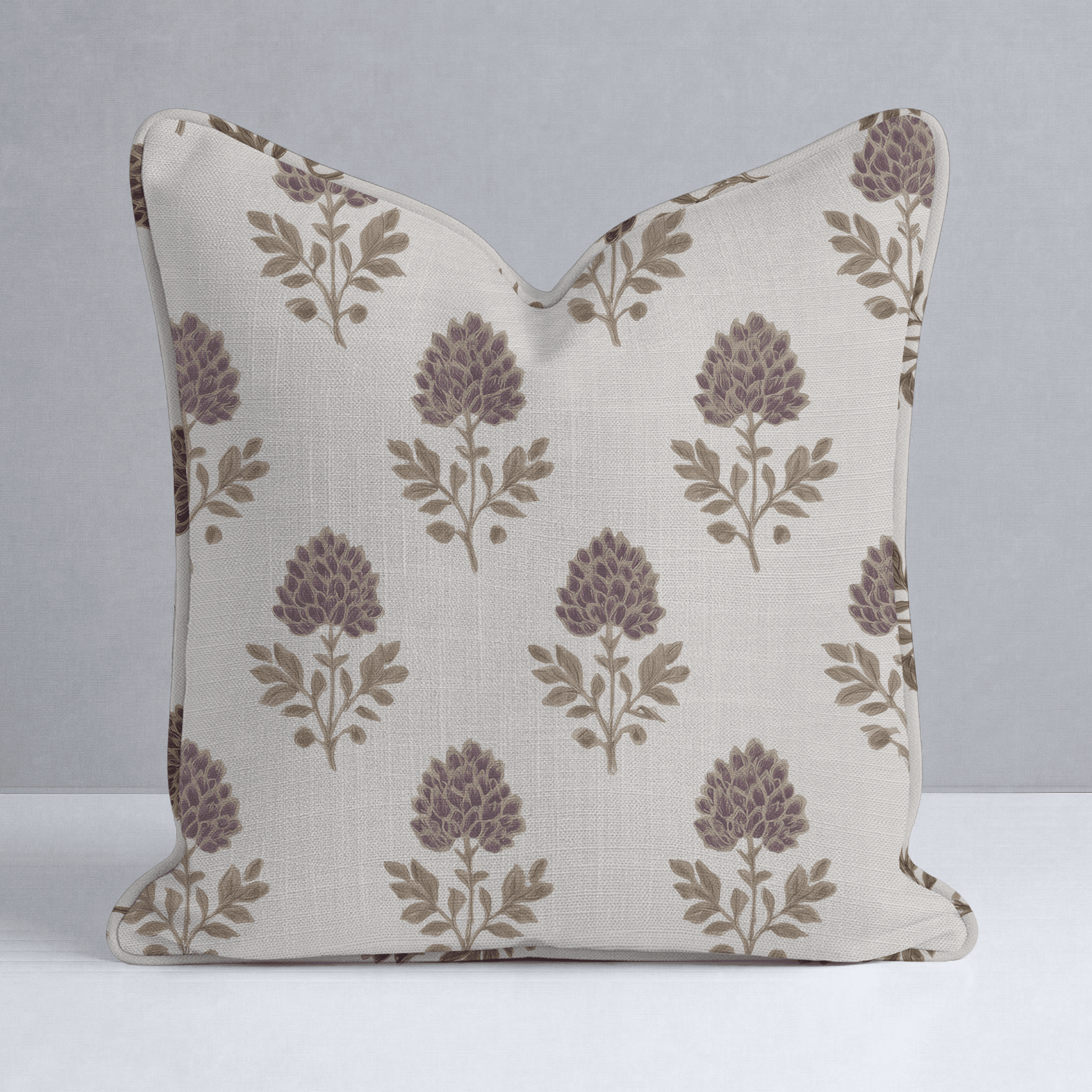 Ivy Blooms Throw Pillow - Lemon Park