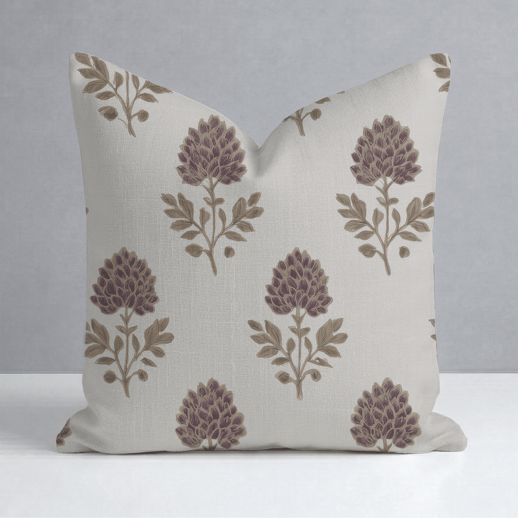 Ivy Blooms Throw Pillow - Lemon Park
