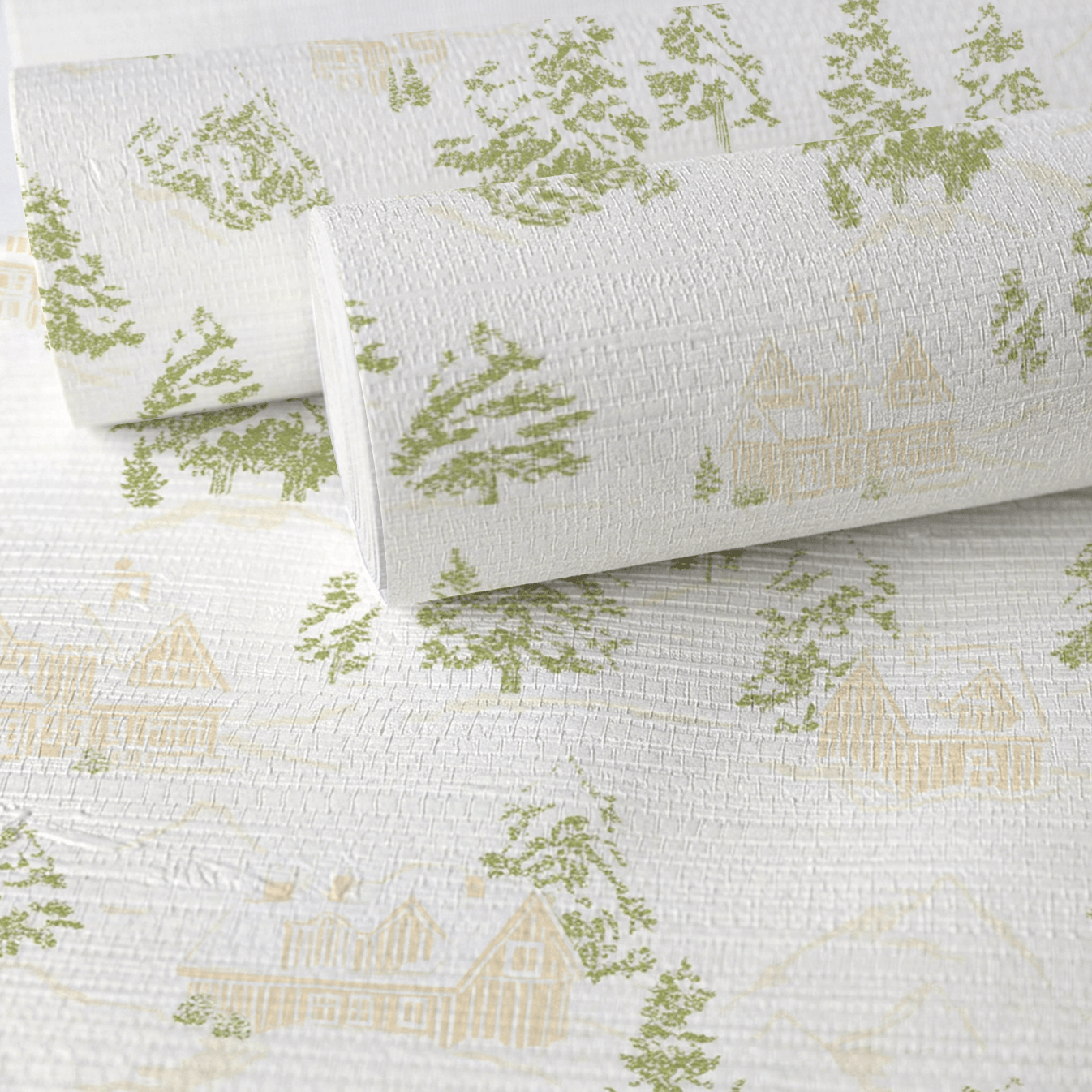 Jackson Faux Grasscloth Wallpaper - Lemon Park