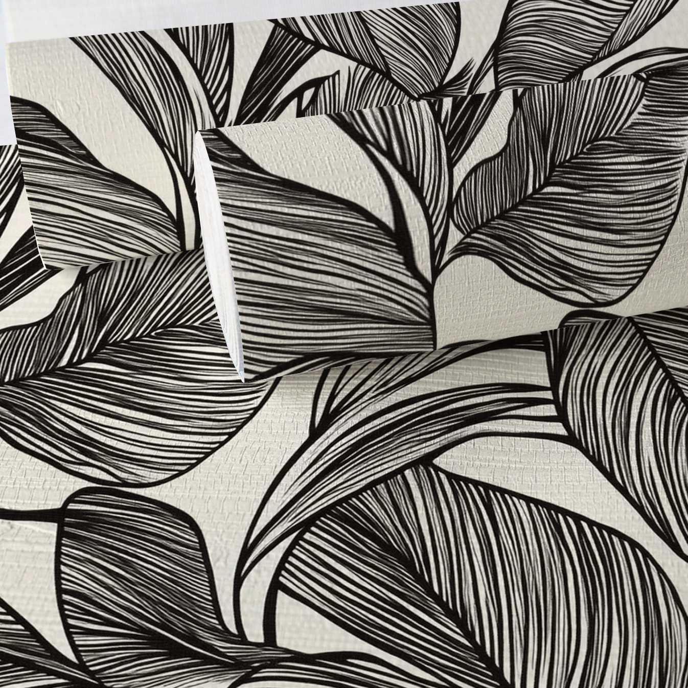 Jazzy Faux Grasscloth Wallpaper