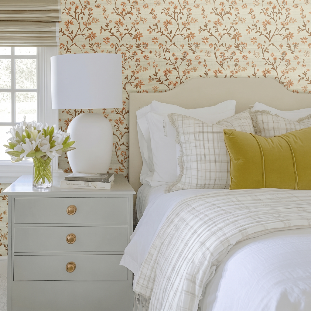 Mary's Song Faux Grasscloth Wallpaper