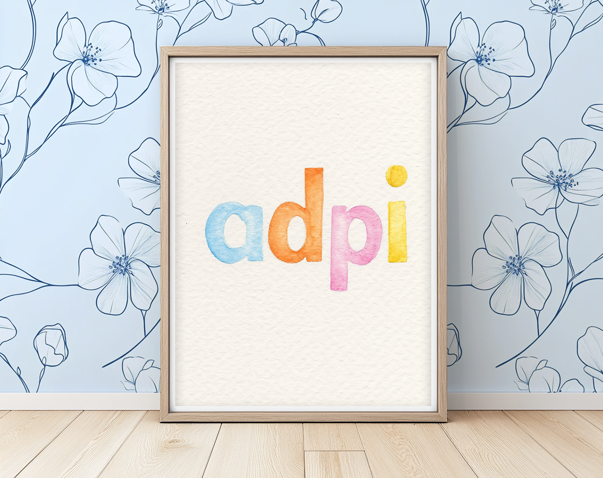 ADPI Lowercase - Art Print