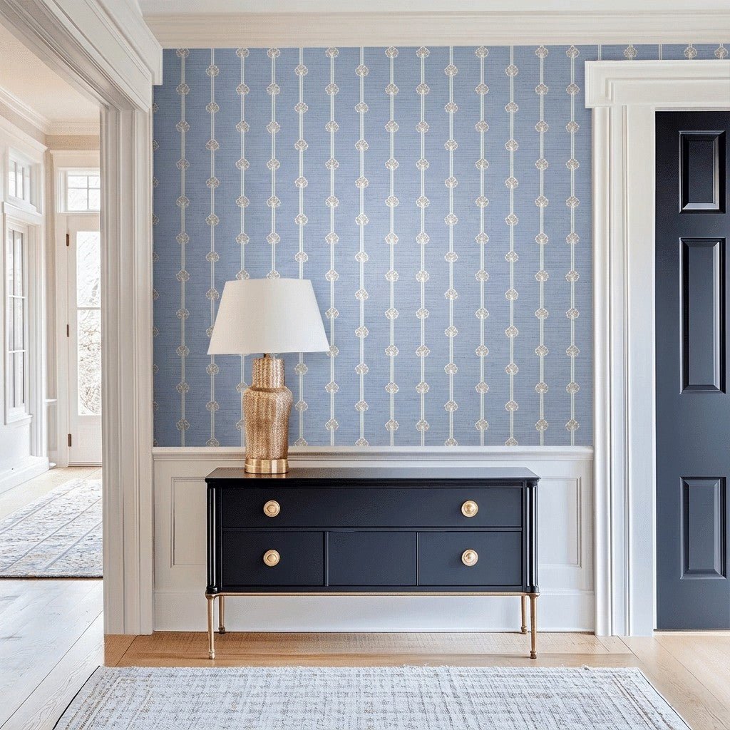 Jean Lane Faux Grasscloth Wallpaper - Lemon Park