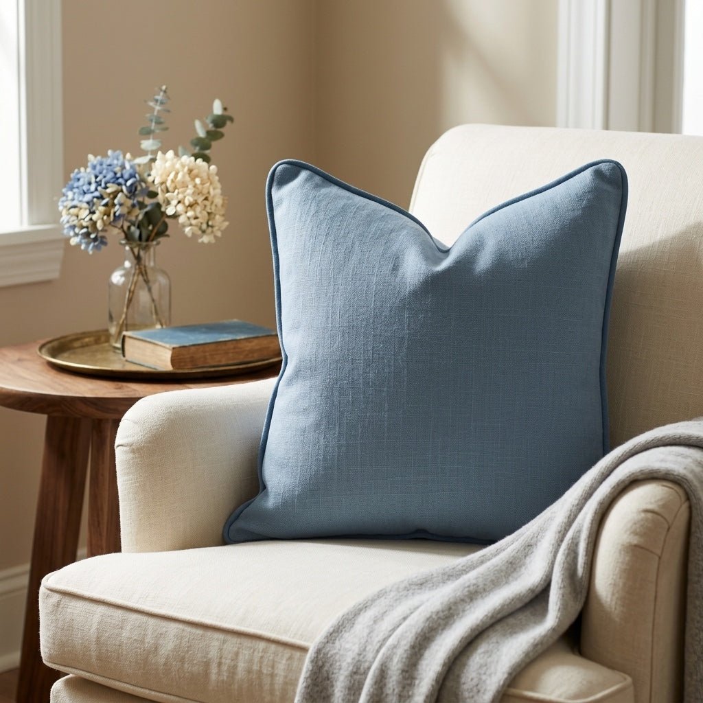 Jesse Blue Stone Throw Pillow - Lemon Park