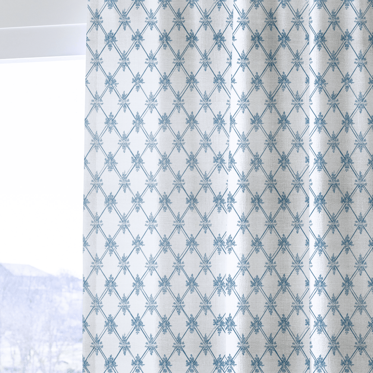 Jesse Diamond Toile - Drapery - Lemon Park