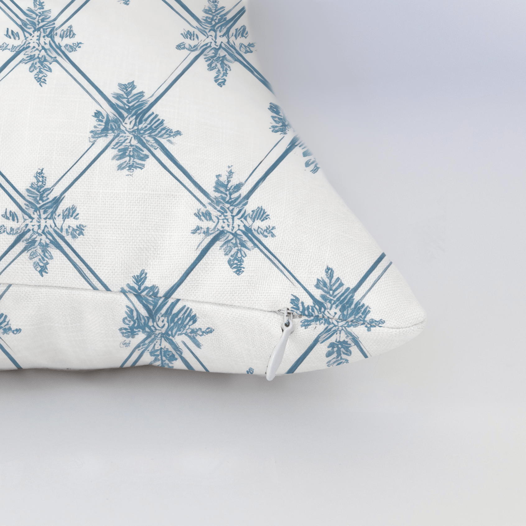 Jesse Diamond Toile Throw Pillow - Lemon Park