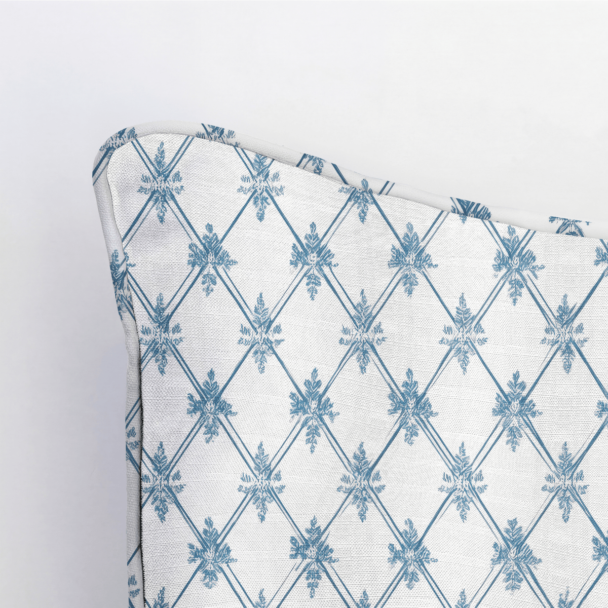 Jesse Diamond Toile Throw Pillow - Lemon Park