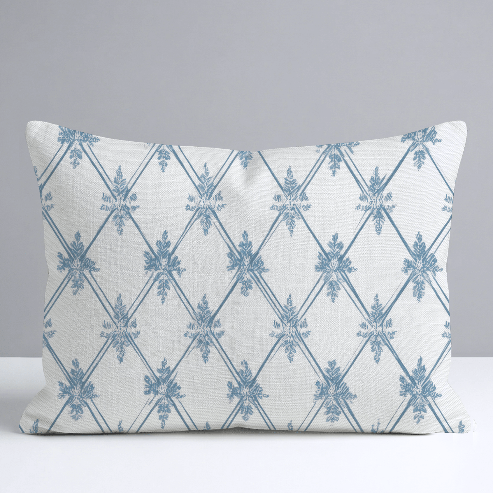 Jesse Diamond Toile Throw Pillow - Lemon Park