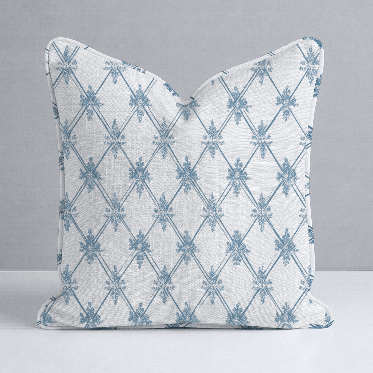 Jesse Diamond Toile Throw Pillow - Lemon Park