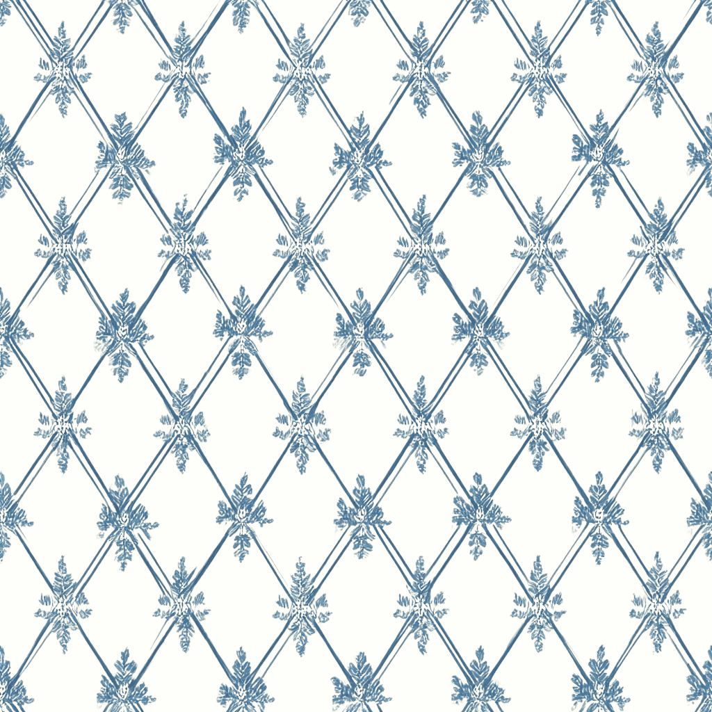 Jesse Diamond Toile Wallpaper - Lemon Park