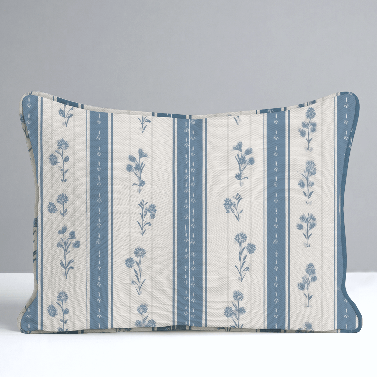 Jesse Floral Stripes Throw Pillow - Lemon Park