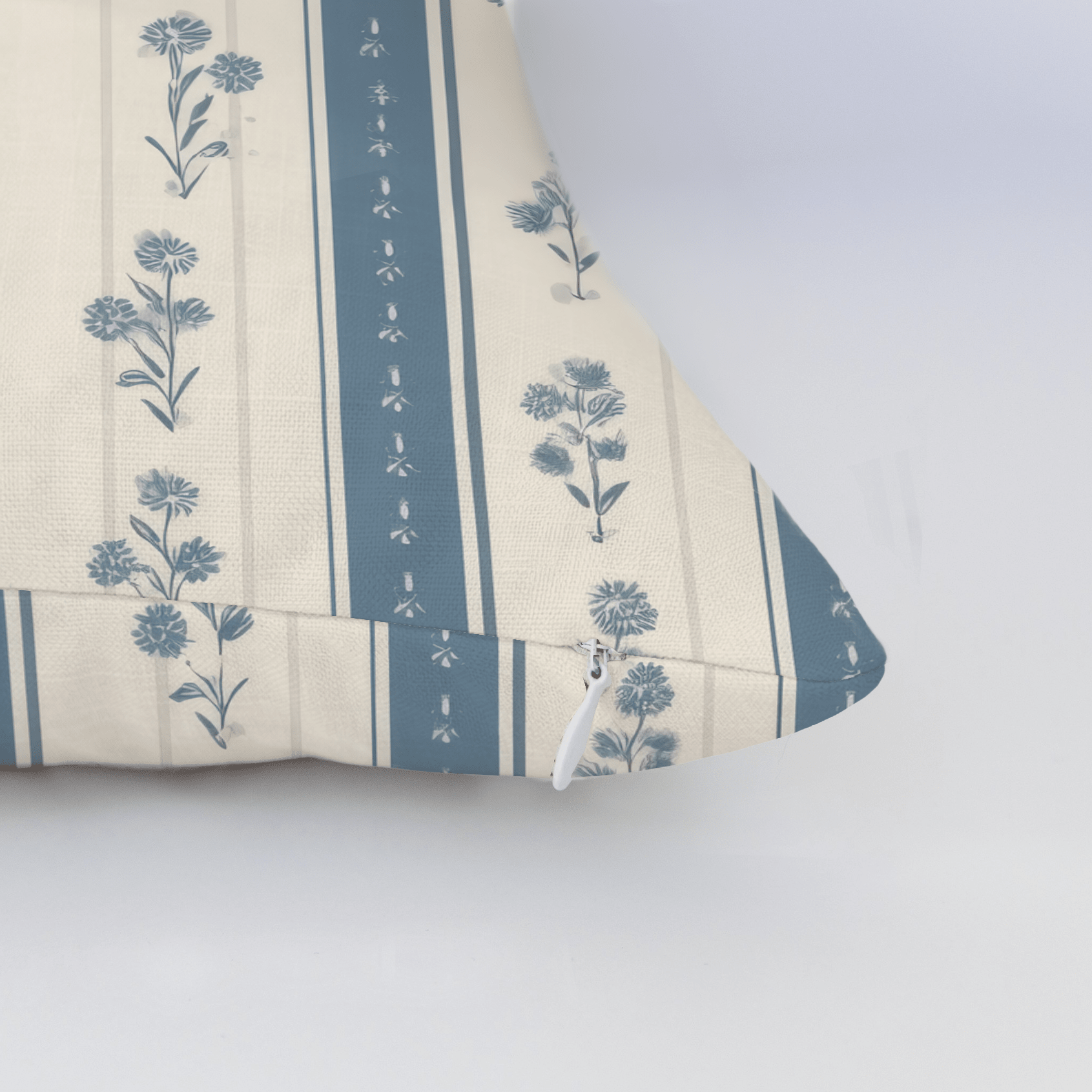 Jesse Floral Stripes Throw Pillow - Lemon Park