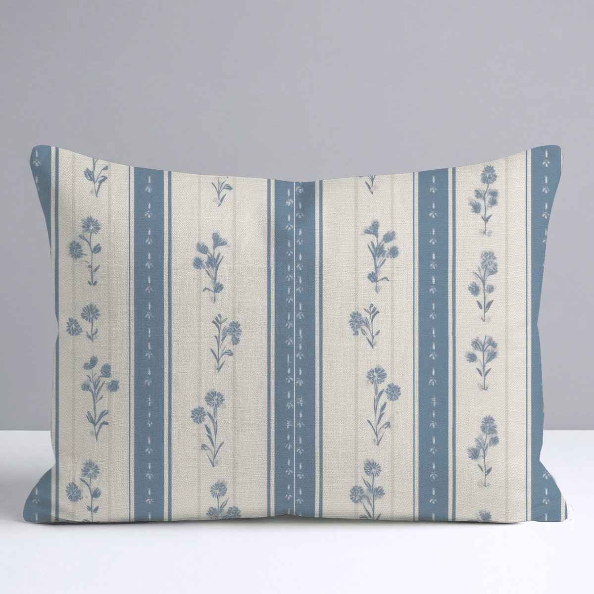 Jesse Floral Stripes Throw Pillow - Lemon Park