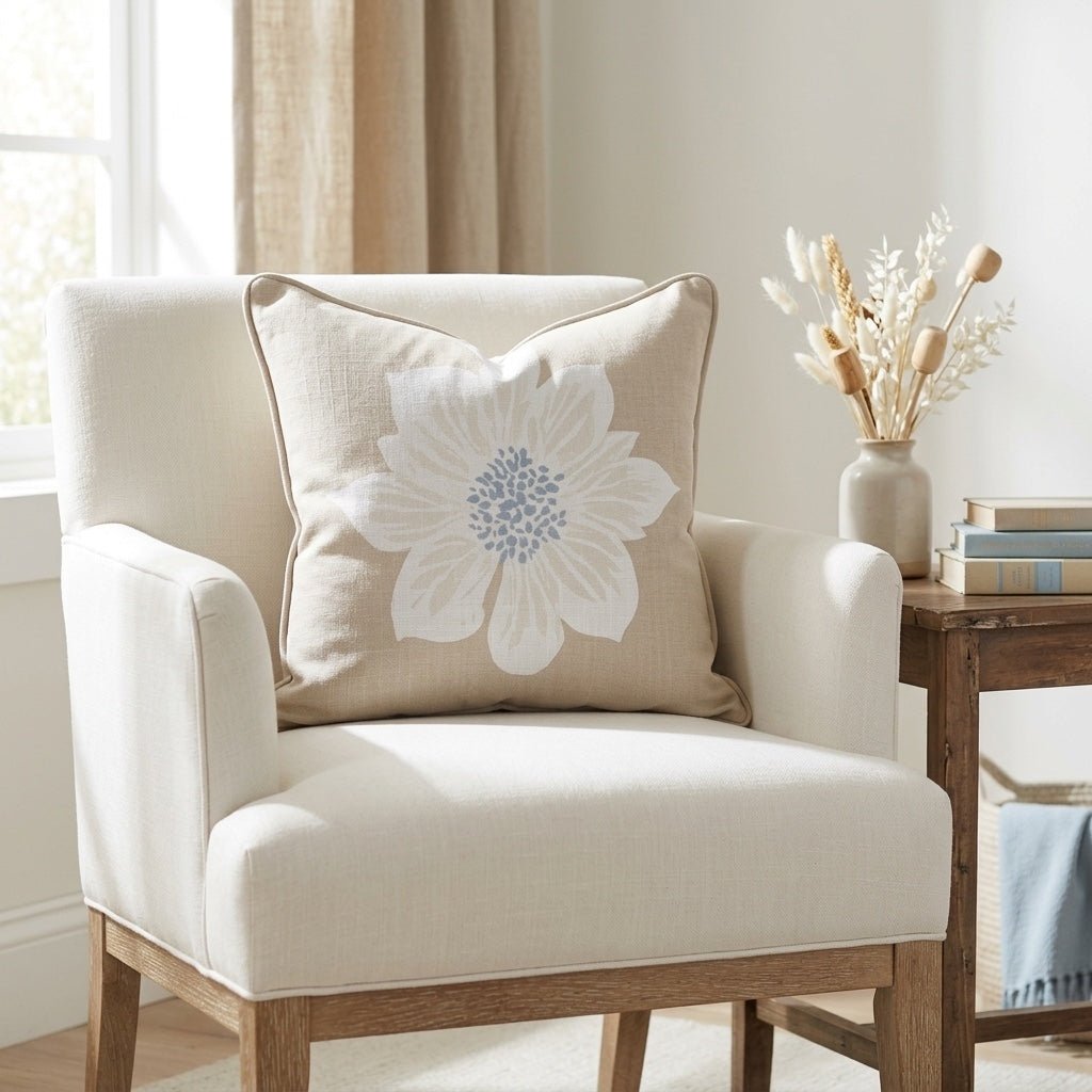 Jesse Flower Throw Pillow - Lemon Park