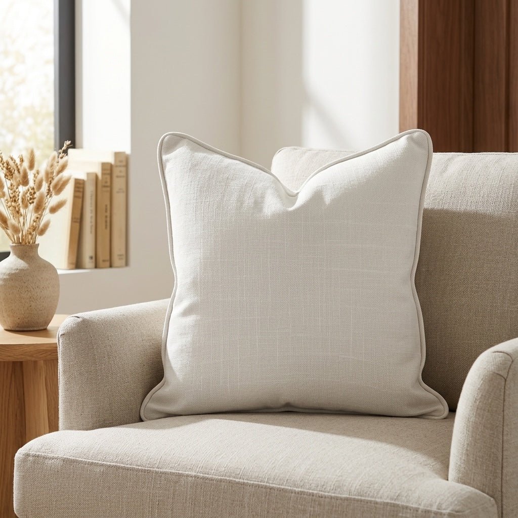 Jesse Sand Throw Pillow - Lemon Park