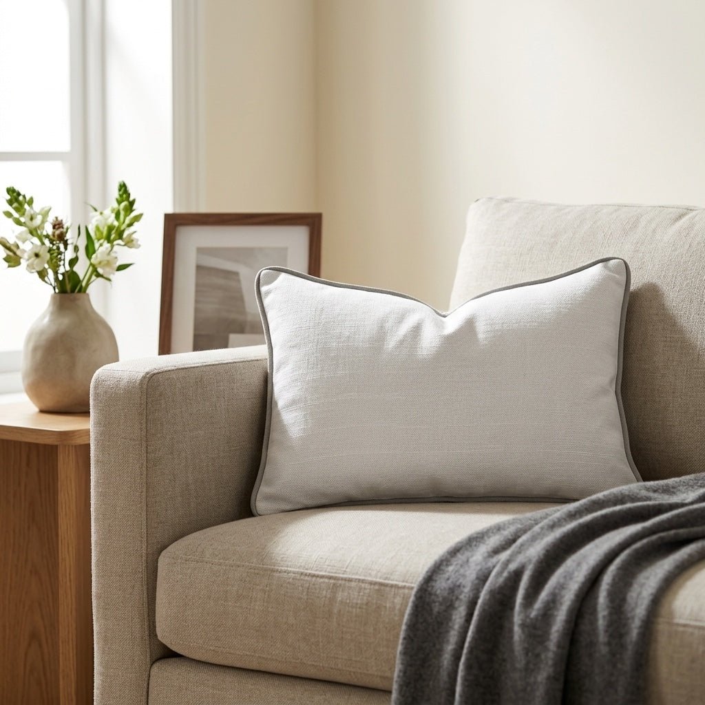 Jesse Sand Throw Pillow - Lemon Park