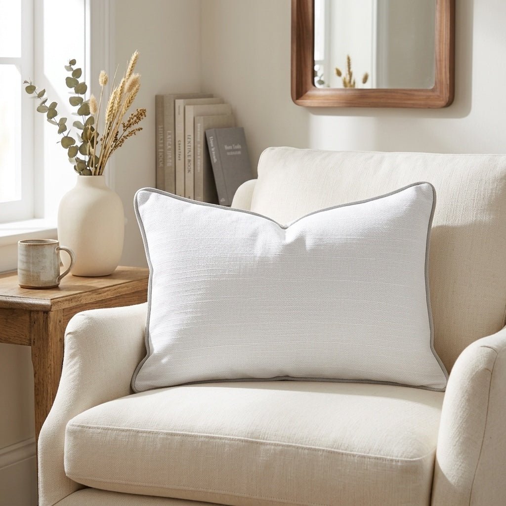 Jesse Vanilla Throw Pillow - Lemon Park