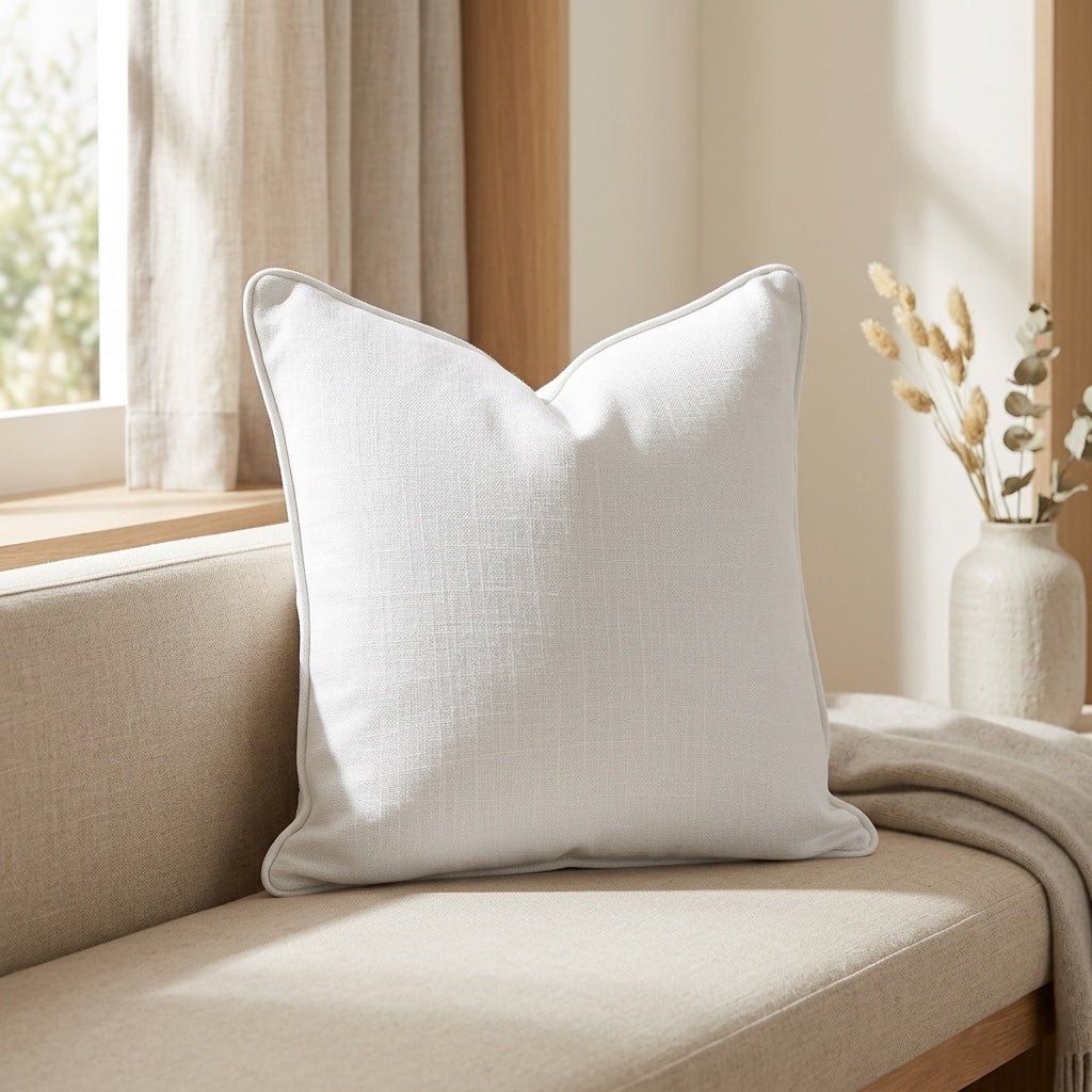 Jesse Vanilla Throw Pillow - Lemon Park