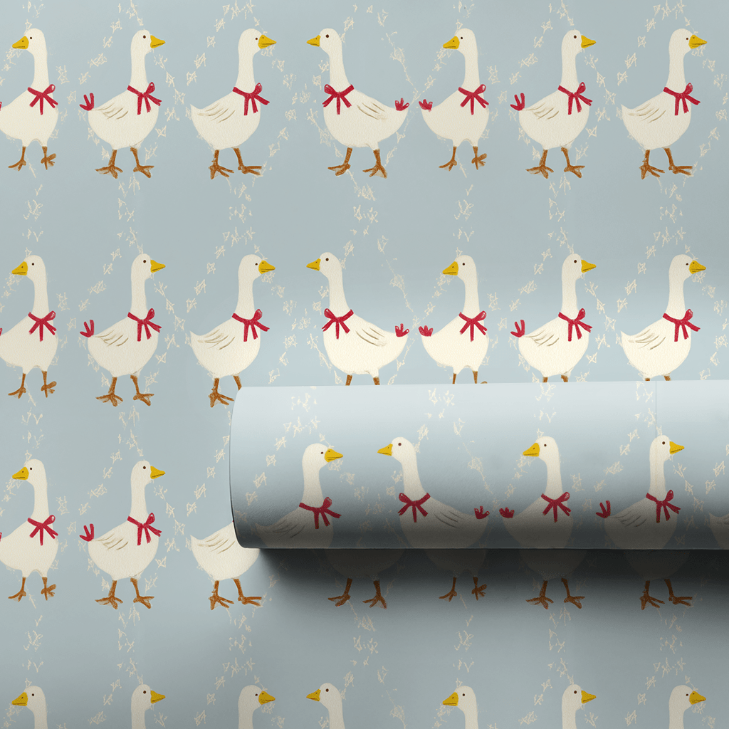 Jingle Goose - Wrapping Paper - Lemon Park