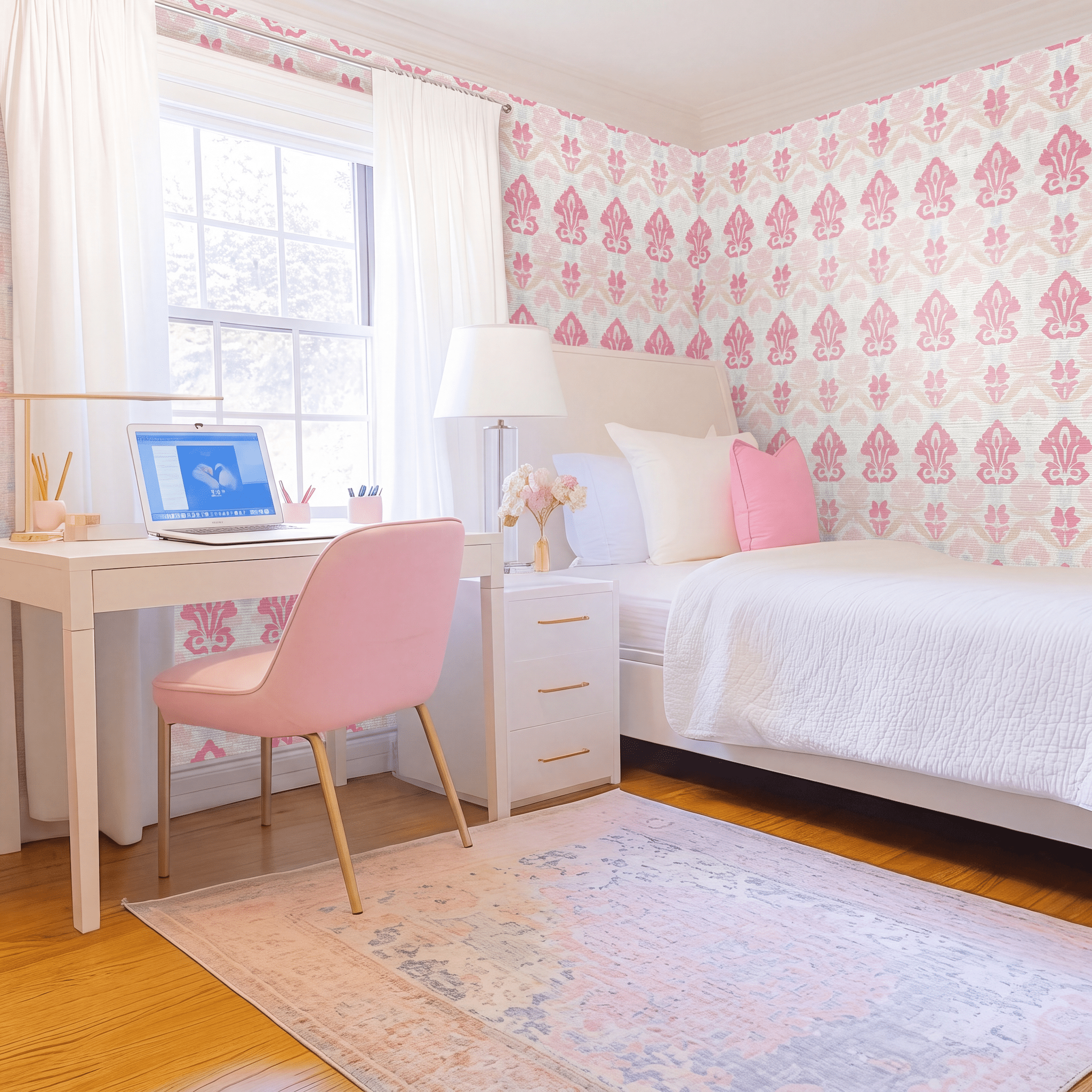 Jocelyn Faux Grasscloth Wallpaper - Lemon Park