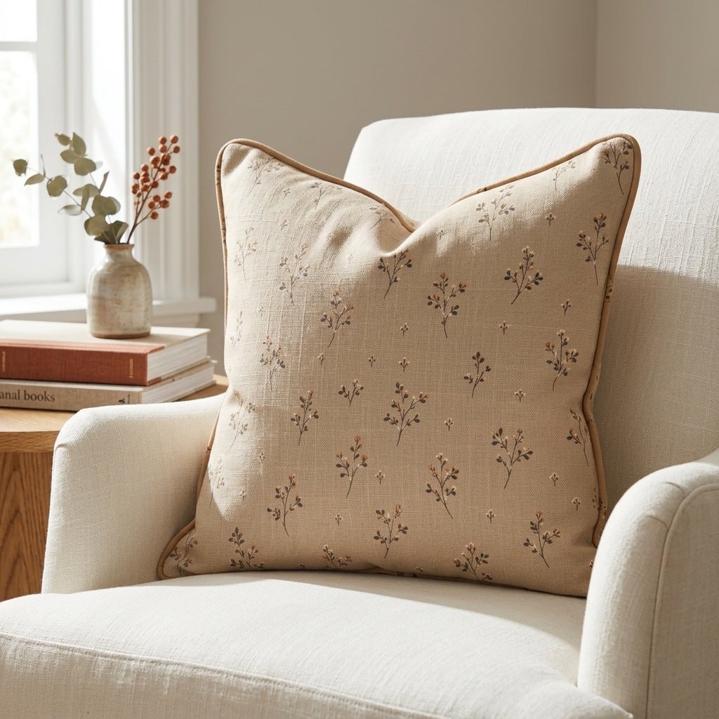 Jude Bouquet Throw Pillow - Lemon Park