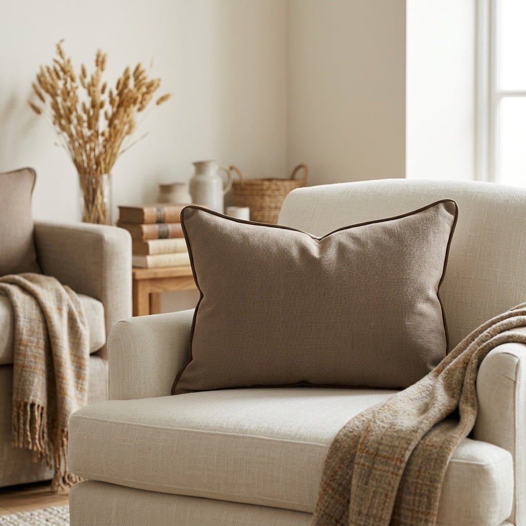Jude Brown Throw Pillow - Lemon Park