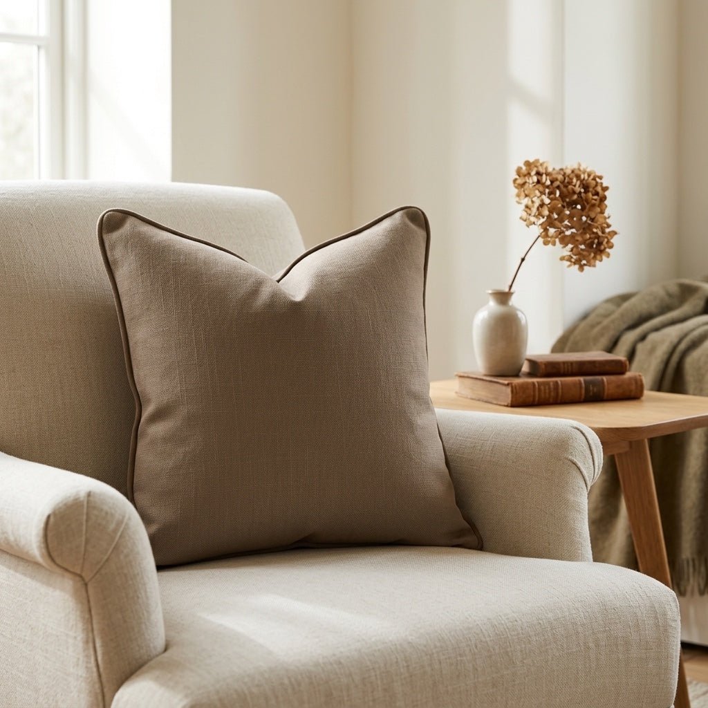 Jude Brown Throw Pillow - Lemon Park