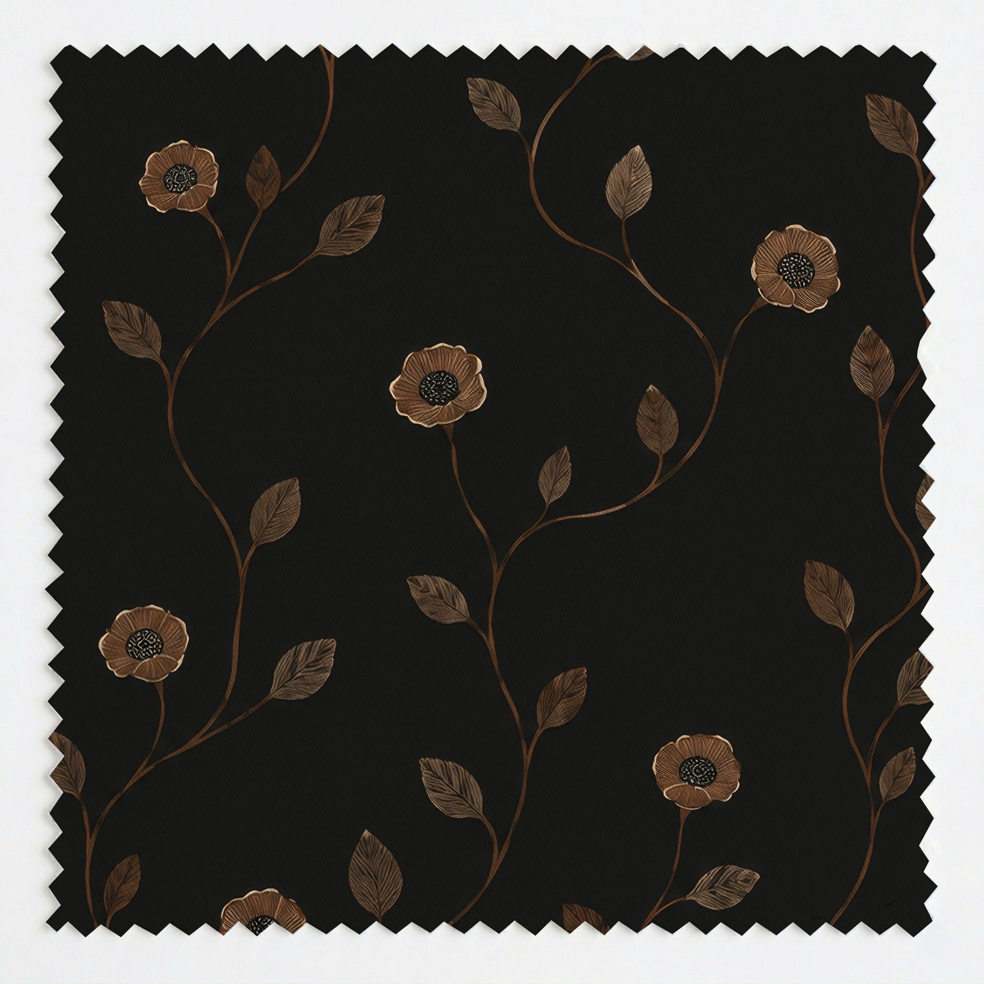 Jude Charcoal Botanical - Fabric - Lemon Park