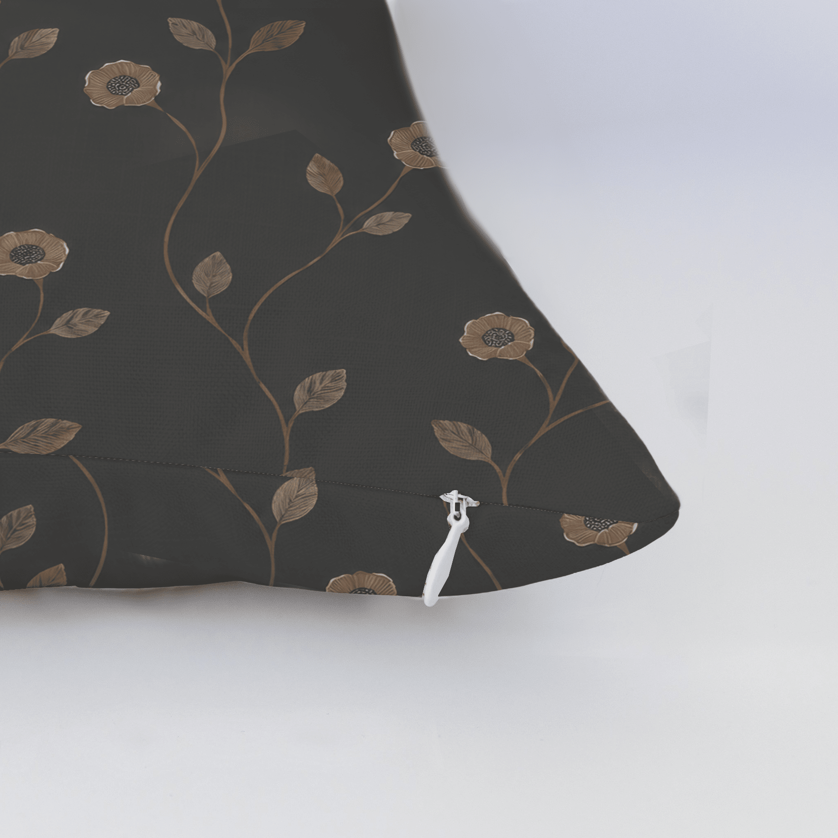 Jude Charcoal Botanical Throw Pillow - Lemon Park