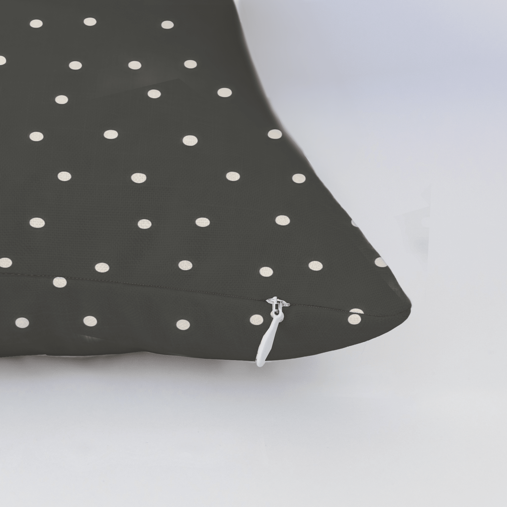 Jude Charcoal Dots Throw Pillow - Lemon Park