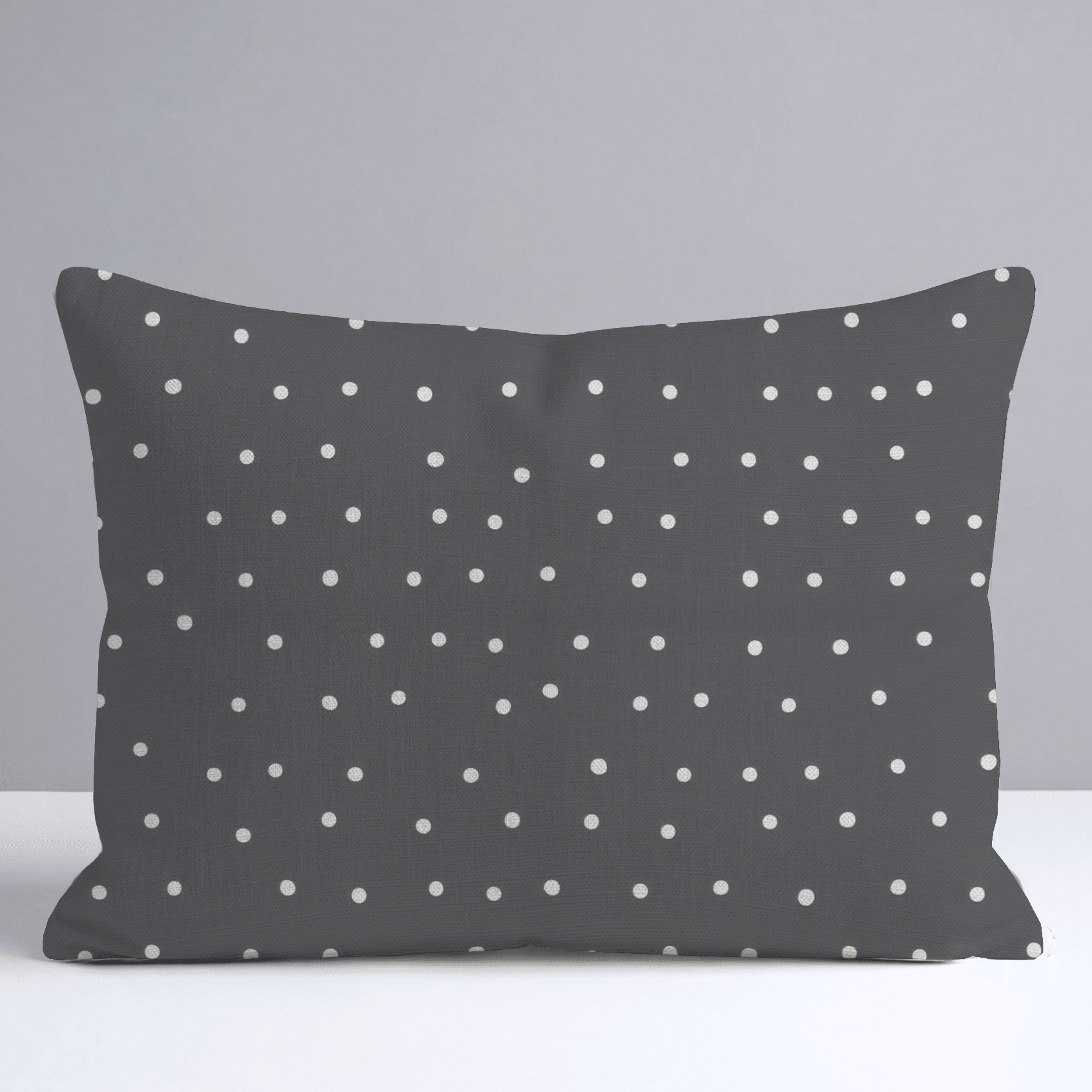 Jude Charcoal Dots Throw Pillow - Lemon Park