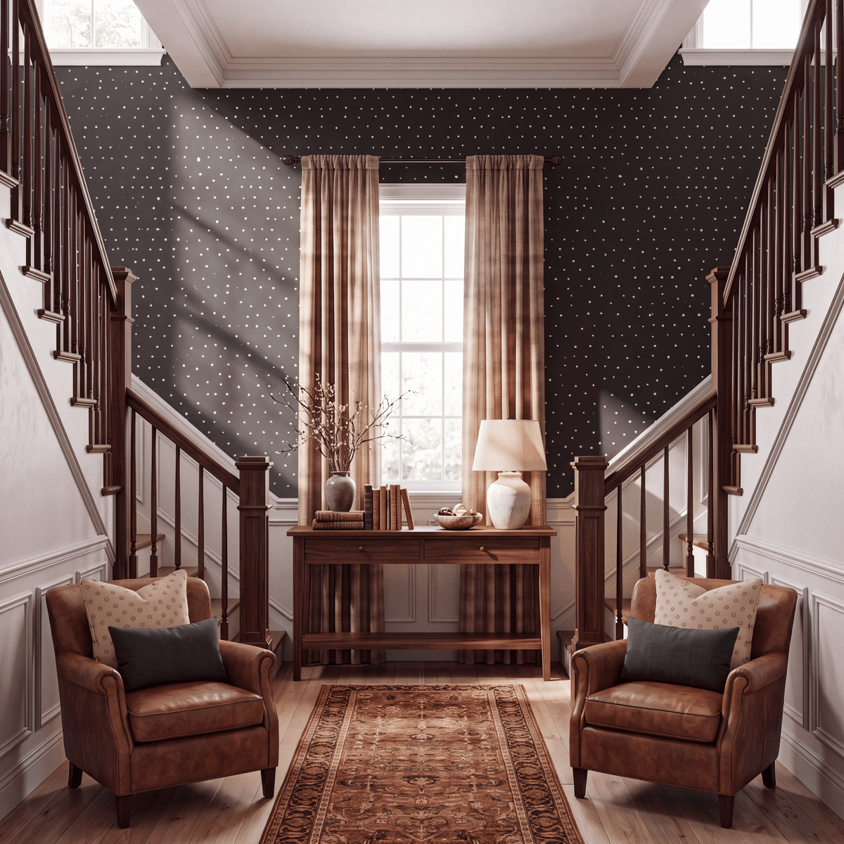 Jude Charcoal Dots Wallpaper - Lemon Park