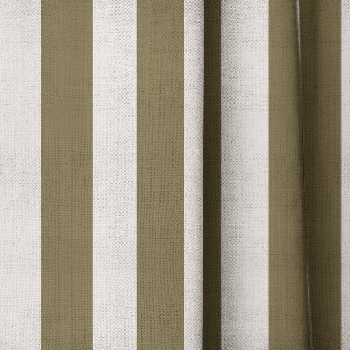 Jude Olive Stripe - Drapery - Lemon Park